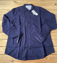 reaction Kenneth Cole NWT $69.50 Men’s button up dress shirt size XL blue s6 - £18.12 GBP