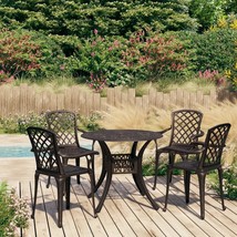  Bistro Set Bronze Cast Aluminum Medium Durable Bistro Set - $1,152.27 CAD