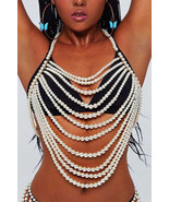 Dramatic Pearls Beaded Body Chain - $52.19 CAD