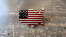 Enamel American Flag USA Lapel Pin 2.6cm - $9.89