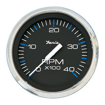 Faria Chesapeake Black 4&quot; Tachometer - 4000 RPM (Diesel) [33742] - £85.95 GBP