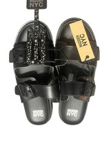 Madden NYC Womens Size 11 Lug Sole Two Band Footbed Sandals in Black-NEW - £24.30 GBP