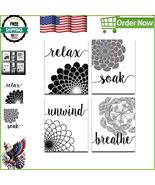 Artistic 8x10 Black &amp; White Bathroom Wall Art - Ideal Gift for Various O... - $26.56 CAD