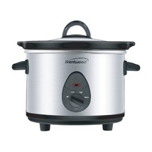 Brentwood 1.5 Quart Slow Cooker in Stainless Steel with 3 Settings - $67.07