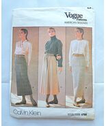 Vogue American Designer Pattern 1790 Calvin Klein Size 16 30W Skirt COMP... - €8,40 EUR
