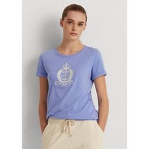 Lauren Ralph Lauren Womens Graphic Cotton-Blend T-Shirt - £33.81 GBP