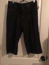 Dockers Women&#39;s Capri Denim Jeans Blue Pockets Size 8 - £33.90 GBP