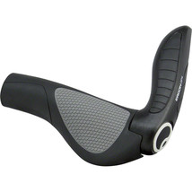 Ergon GP4 Grips - Black/Gray Lock-On Ergonomic Bicycle Grips Size Large - £74.69 GBP
