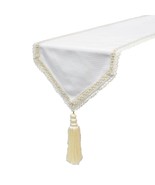 Pearl Radiance - Ivory Jute Decorative Table Runner - $65.27+