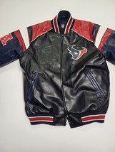 Houston Texans Leather Jacket NFL Size Large - £111.27 GBP