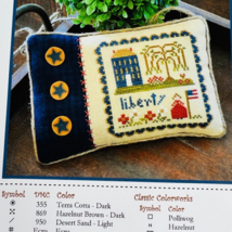 Little House Needleworks All Dolled Up Little Lady Liberty Sampler Patte... - $12.99