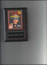 Bear Bryant Plaque Football Ncaa Alabama Crimson Tide Photo Plaque - $4.94