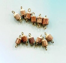 10 wood tree stump charms bead drops pendants wooden charms lot 15mm jew... - £2.79 GBP