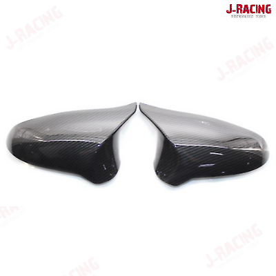 Primary image for CARBON FIBRE STYLE SIDE WING MIRROR CAP COVERS FOR BMW M3 F80 M4 F82 F83 M2 F87 