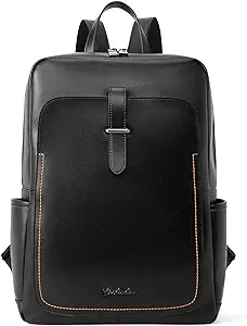 Leather Laptop Backpack For Women,15.6 Inch Computer Backpack Purse Coll... - $240.99