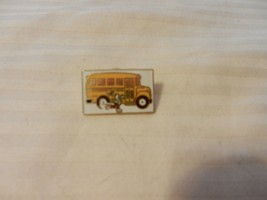 Child Running For Yellow School Bus Pin Back Multi Colored - £12.06 GBP