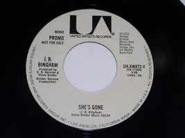 J. B. Bingham She&#39;s Gone 45 Rpm Record Vintage U.A. Label 872 Promo VG++... - £78.21 GBP