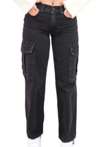 Just Black Denim women&#39;s cargo jeans in Black - size 28 - $49.50