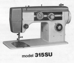 Model 315SU sewing machine manual instruction Enlarged Hard Copy - $12.99