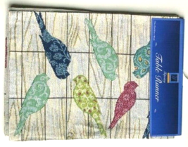 Birds on a Wire Table Runner Tapestry 13&quot;x72&quot; Satin Backed Spring Summer  - £26.96 GBP
