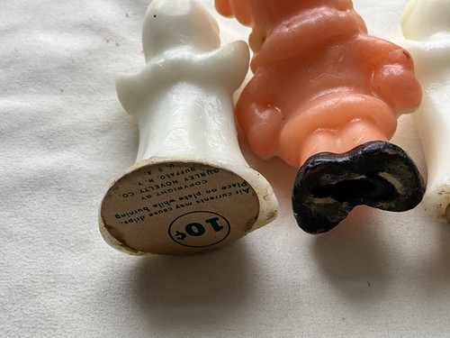 Vintage Lot Of 3 Gurley Christmas Candles Angels And Santa Item image 7