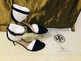 Tory Burch Classic Ankle Strapl Tory Lancaster Suede Navy Size 10.5 - £356.11 GBP