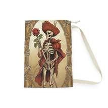 Death Card Tarot - Skeleton, Rose, and Transformation Journey - Laundry Bag - $49.30