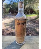 Vintage PE-RU-NA Elixer Bottle W/ Partial Label  - $28.71