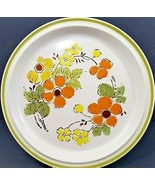 Harvest Mountain Collection 12&quot; Platter Flowers Hand Painted Stoneware J... - $210.62 MXN