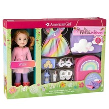 American Girl doll Wellie Wisher Willa doll 14&quot; dream in color play set - £73.03 GBP