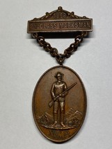 SPANISH AMERICAN WAR, 1898, 2ND CLASS MARKSMAN, PENNSYLVANIA NATIONAL GUARD - $85.00
