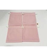4 LANCOME Makeup Bag Pink String Drawing - $27.42 CAD