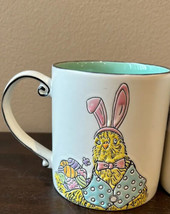 Eli &amp; Ana Coffee Mug Easter Chick Bunny Ears Ceramic New Single - £14.90 GBP