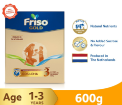 Friso Gold Step 3 Milk Formula 600g New Improved Formula For 1 To 3 Year... - $47.90
