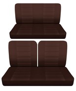 Fits 1940 Ford 2 door Standard Front 50-50 top and solid rear bench seat covers - $149.99