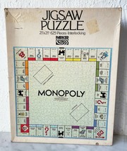 Vintage Parker Brothers Monopoly 625 Piece Jigsaw Puzzle - 21&quot; x 21&quot; - £37.22 GBP