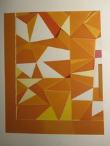 Modern Artist 11.5&quot; x 9.75&quot; Bookplate Print: Thomas Scheibitz - 1-Geometrica B  - £2.74 GBP
