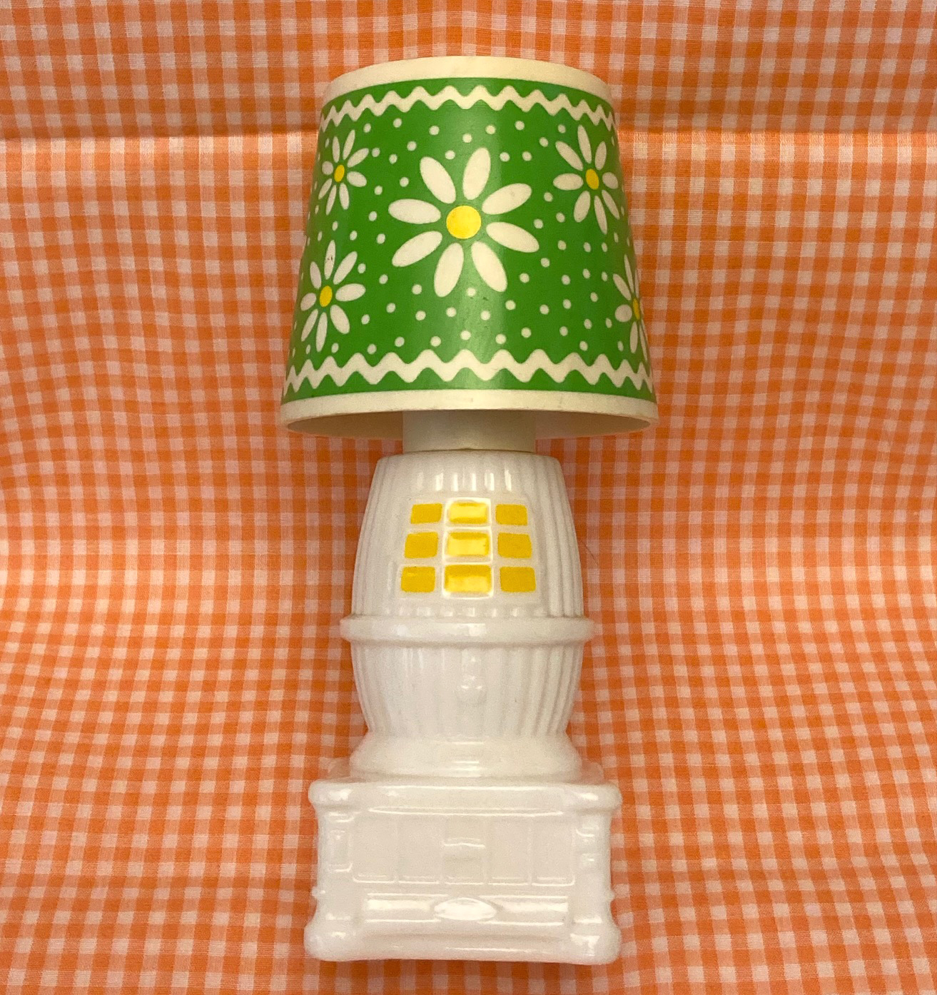 Vintage Avon Country Charm perfume bottle potbelly stove lamp shaped empty - $4.00