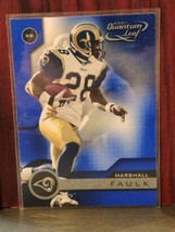 2001 Quantum Leaf Marshall Faulk #169  St. Louis Rams HOF - £1.19 GBP