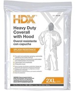 1 Heavy duty COVERALLs w/ HOOD 2XL = XXL splash resistance painting HDX ... - $646.46 MXN