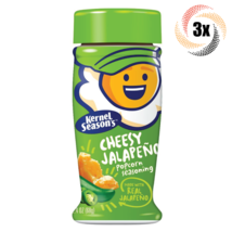 3x Shakers Kernel Season&#39;s Cheesy Jalapeno Flavor Popcorn Seasoning | 2.4oz - £16.86 GBP