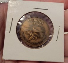 Vintage Continental Airlines Coin Medallion 27th State 1845 Florida Rare - £30.82 GBP