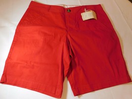 Dockers Petite Women&#39;s Ladies Casual Shorts 14P Red 326850005 NWT - $25.73