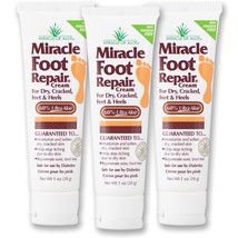 Miracle Foot Repair Cream, (1 oz / 3 Pack) Repairs Dry Cracked Heels and Feet, D - £15.14 GBP