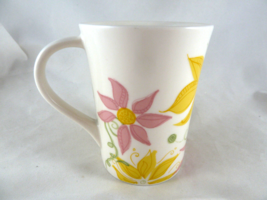 Starbucks Spring Summer Flowers Coffee Mug  2006 13 Oz Pink Yellow floral - £9.24 GBP