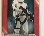 Star Wars The Last Jedi Trading Card #   14 First Order Flame trooper - $1.97