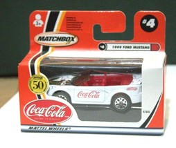 2001 Mattel Wheels Matchbox Diecast Coca Cola # 4 1999 Ford Mustang - £15.60 GBP
