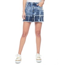Juicy Couture Black Label Bleach Blonde Tye Dye Denim Jean Mini Skirt 27 NWT - £38.72 GBP