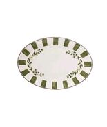 BETTER Homes &amp; Gardens ~ 18&quot; Oval ~ Melamine Serving Tray ~ GREEN FLORAL - $638.82 MXN