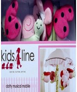 KIDSLINE DOTTY GARDEN FRIENDS MUSICAL  NURSERY BED MOBILE CRIB BEDDING NEW - $813.66 MXN
